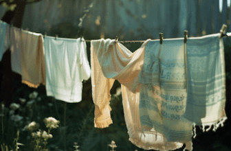 Étendoir extérieur linge qui sèche dehors
